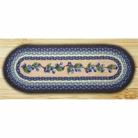 CAPITOL EARTH RUGS Blueberry Vine Oval Runner 68-312BV